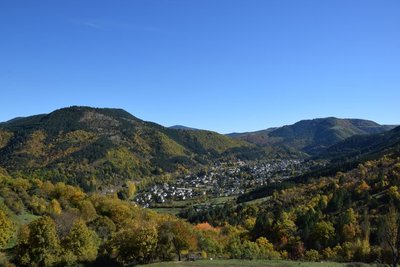 Vue sur le Lempezou et Florac