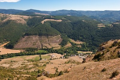 Vue sur la vallée de la Jonte