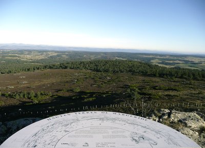 Table d'orientation sur le Roc de Fenestre