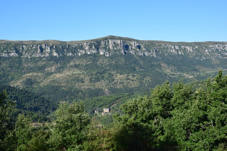 Vue sur le château de Montvaillant et sur Rochefort