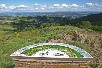 La vue panoramique depuis le col du Trébatut