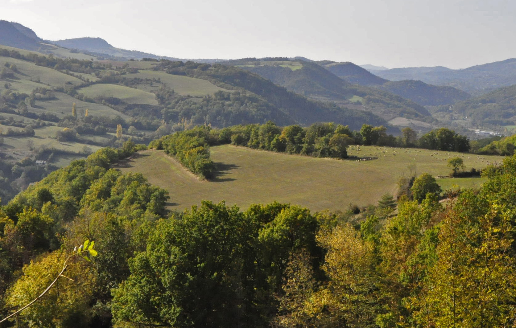 Vue du village de Coustous