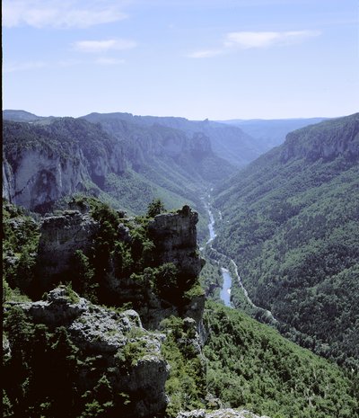 vue sur les Gorges, haut de la Caxe