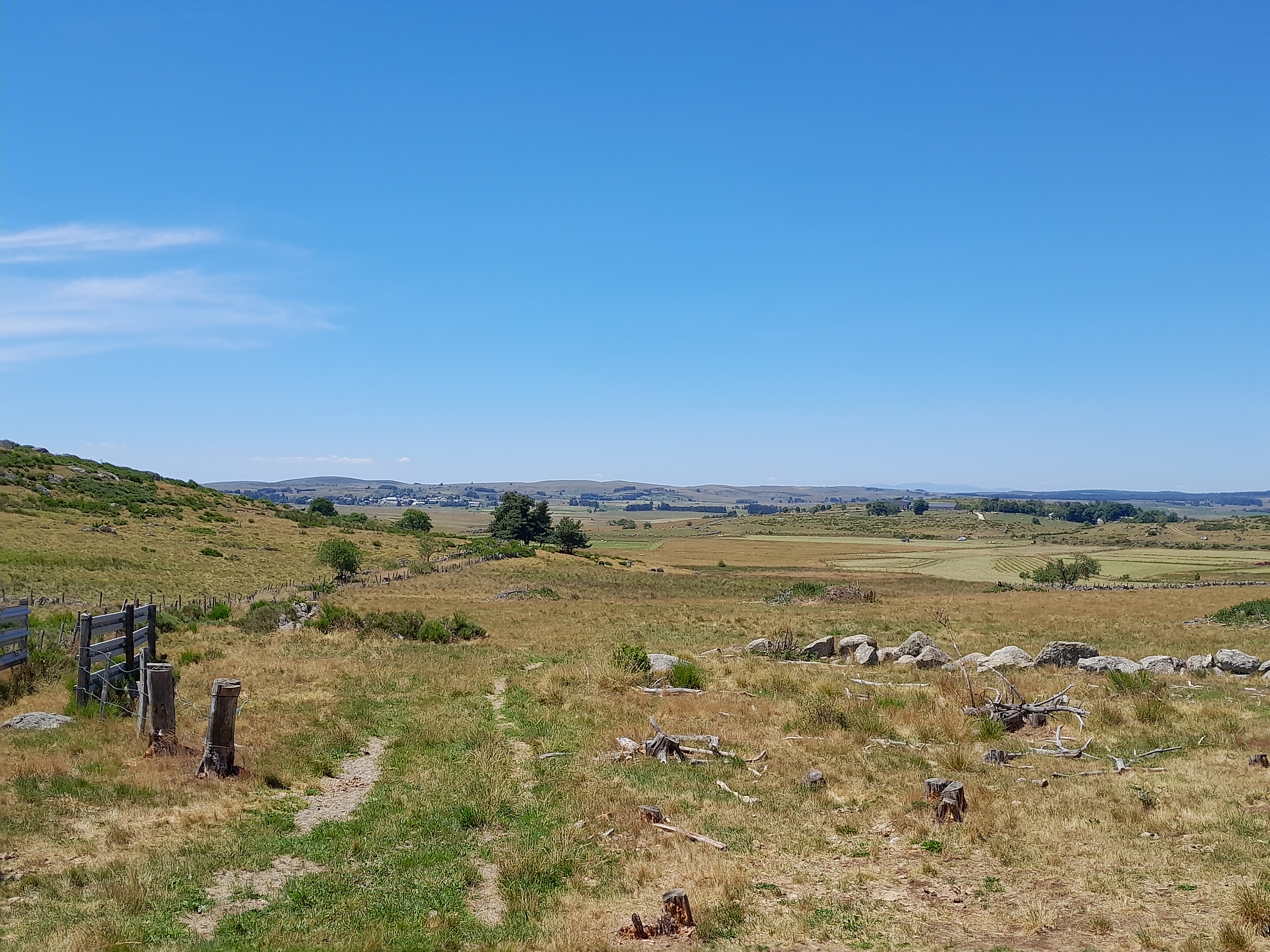 Panorama sur le plateau de l'Aubrac