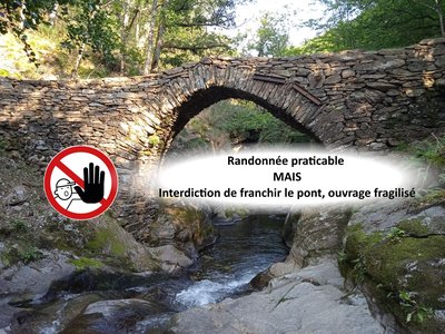 Pont de Mesclon - infranchissable